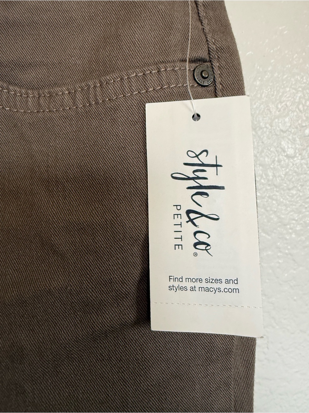 Style & Co. Women’s Slim Leg Jeans - Taupe Brown - Picture 5 of 14